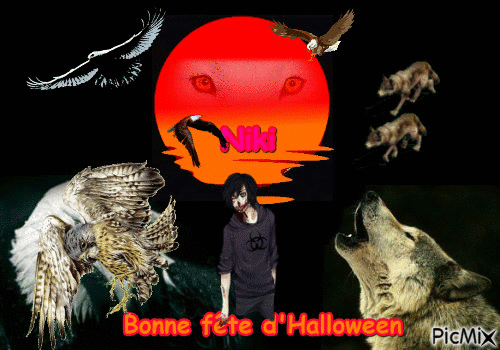 Bonne fête d'Halloween - GIF animé gratuit