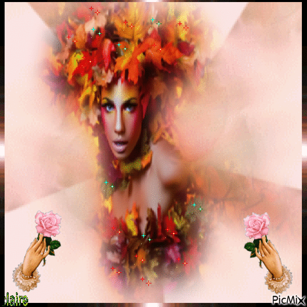 la femme au mille feuilles - Δωρεάν κινούμενο GIF