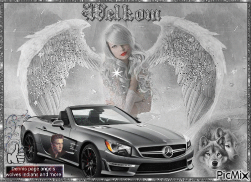 ANGEL WOLF MERCEDES CREATION - Free animated GIF
