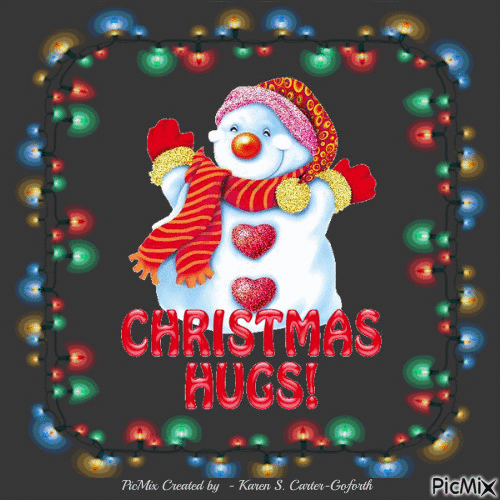 Christmas Hugs - Free animated GIF