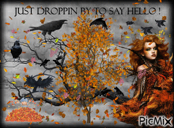 Crows and Ravens of Autumn - Ingyenes animált GIF