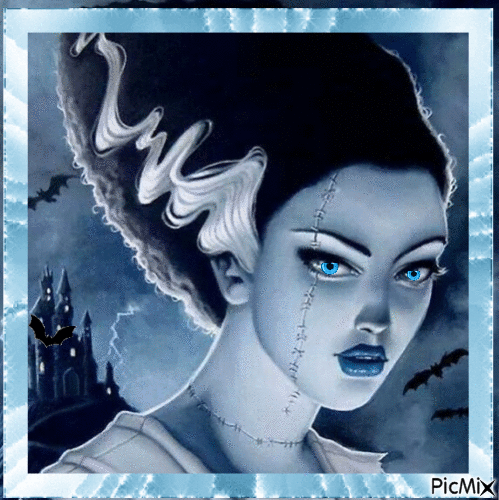 The bride of Frankenstein - Free animated GIF