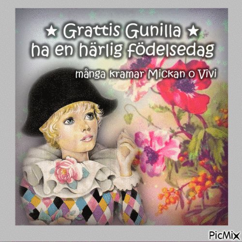 Grattis Gunilla T 2022 - 免费动画 GIF
