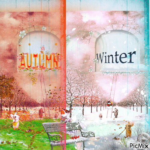 Autumn winter - GIF animate gratis