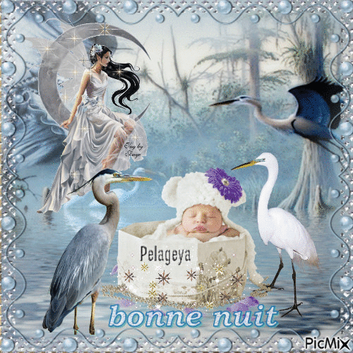 bonne nuit (pastel) - Δωρεάν κινούμενο GIF