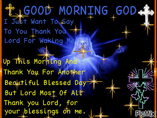 GOOD MORNING GOD - Безплатен анимиран GIF