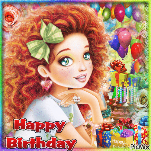 Happy Birthday For Children - Бесплатни анимирани ГИФ