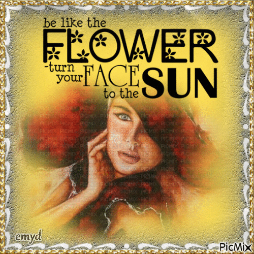 Be like the flower - Free animated GIF