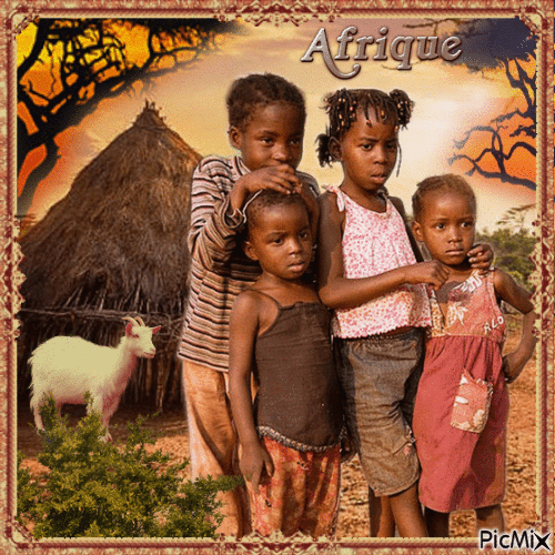 Die Kinder von Afrika - GIF animate gratis