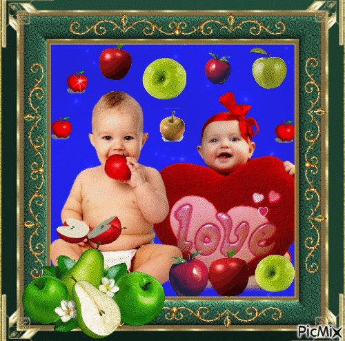 Apple Babies - 免费动画 GIF
