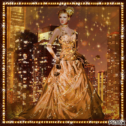 Gold Woman - Gratis geanimeerde GIF