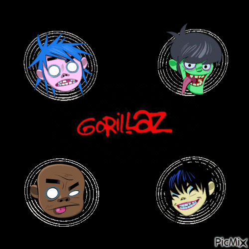 gorillaz contest - Ilmainen animoitu GIF