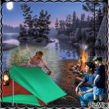 Camping - Ingyenes animált GIF