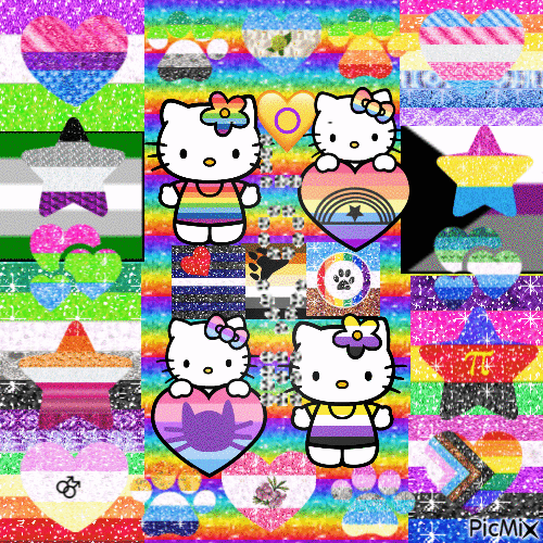 Hello Kitty LOVE - Bezmaksas animēts GIF
