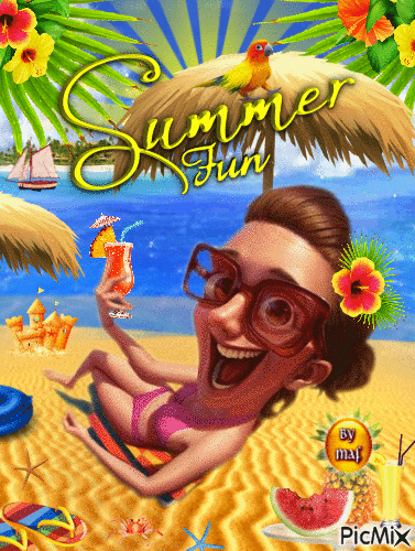 Summer Fun - GIF animé gratuit