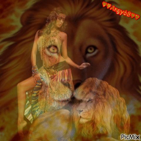lion♥ - Nemokamas animacinis gif