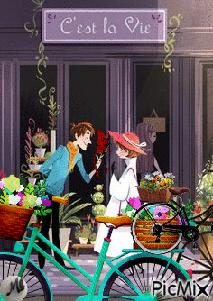 Mercado de flores - Zdarma animovaný GIF