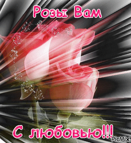 Розы вам с любовью! - Free animated GIF