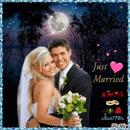 💏 Lovely couple just married  💏  by xRick7701x - Gratis geanimeerde GIF