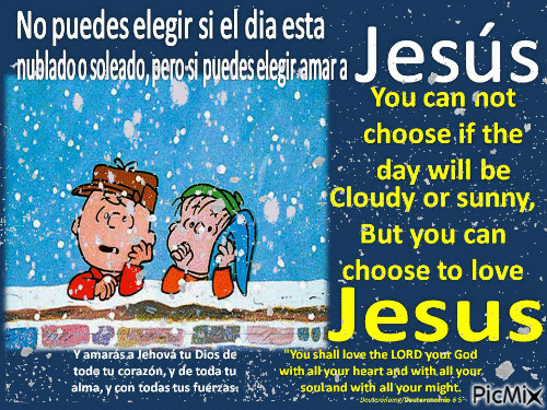 But you can choose to love Jesus! - GIF animate gratis