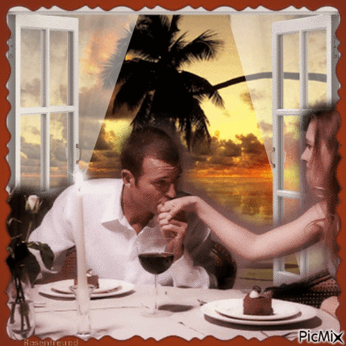 Romantischer Abend - Безплатен анимиран GIF