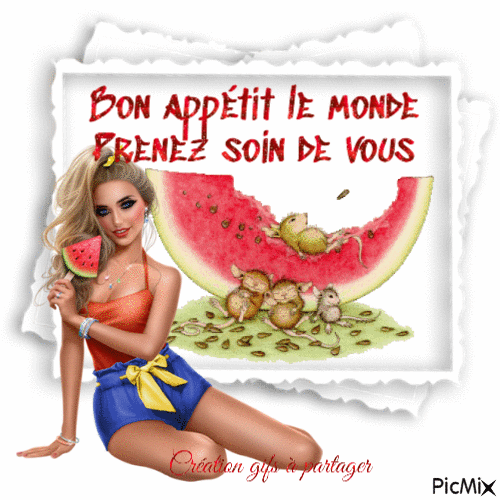 Bon appétit le monde - Bezmaksas animēts GIF