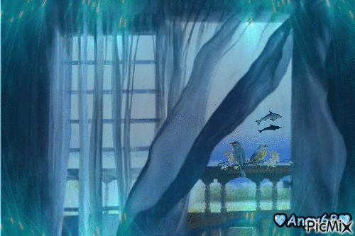 finestra sul mare - Nemokamas animacinis gif