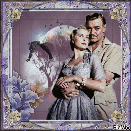 Grace Kelly & Clark Gable, Acteurs américains - Free animated GIF