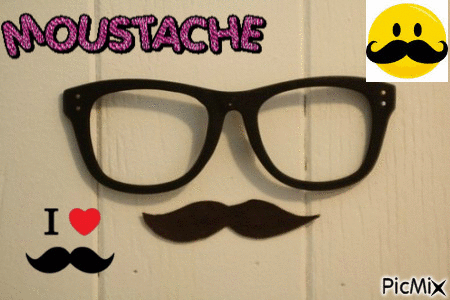 les moustache - GIF animado gratis