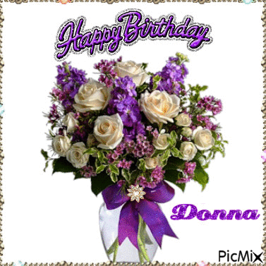 Happy Birthday Donna - Gratis geanimeerde GIF