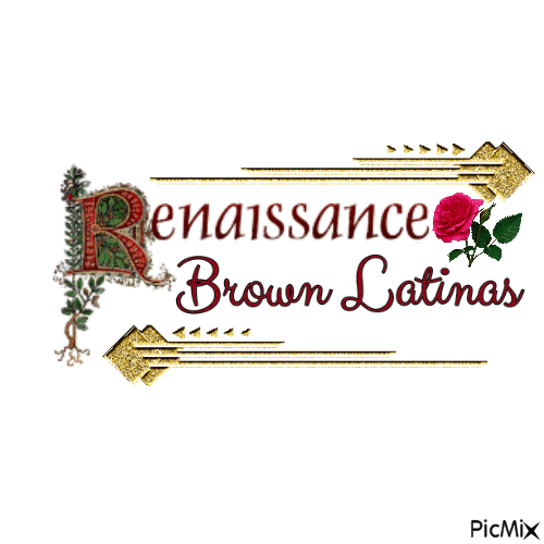 Renaissance brown latinas - GIF animado gratis