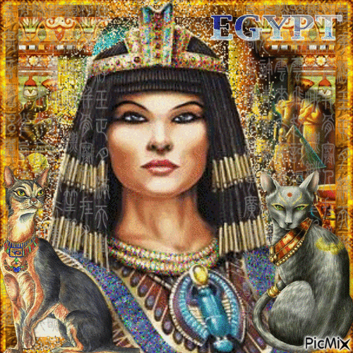 Egyptian portrait - Nemokamas animacinis gif