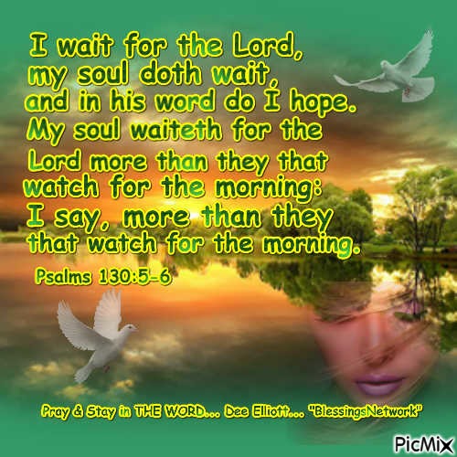 i will wait on the Lord - png grátis