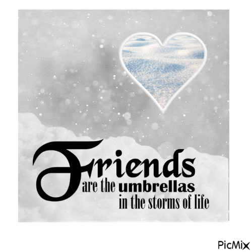 Friends Snow - GIF animé gratuit