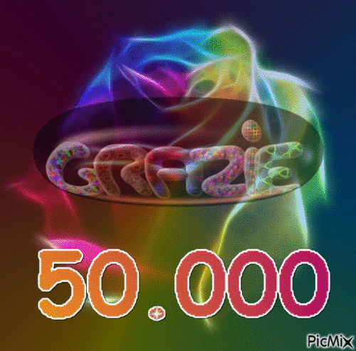 50.000 volte grazie - Бесплатный анимированный гифка
