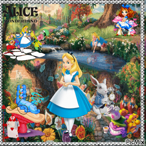 Alice in woderland - Бесплатный анимированный гифка