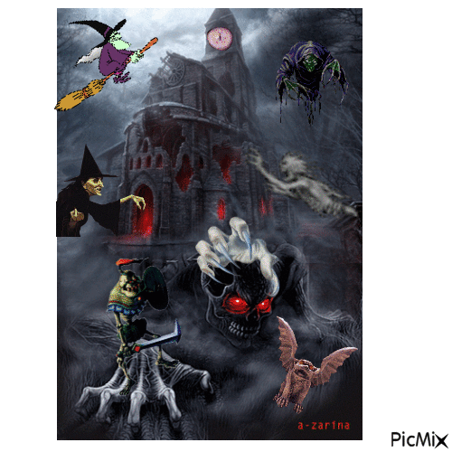 monstres contre sorcieres - 無料のアニメーション GIF