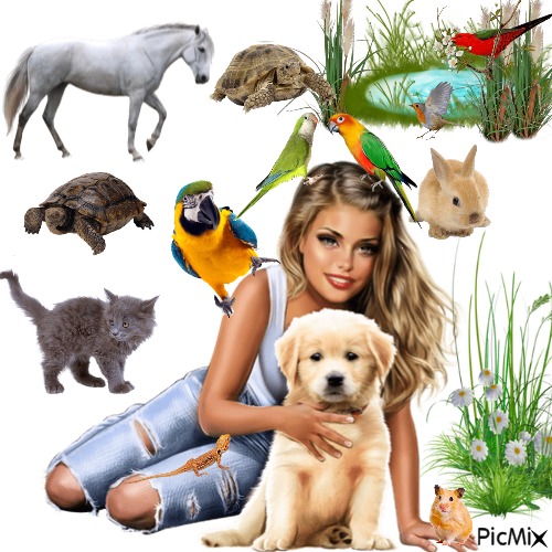 Animal girl! - PNG gratuit