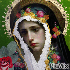 Our Lady of the Roses - Free animated GIF