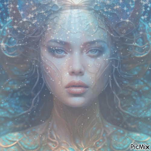 Blue Mermaid - 免费动画 GIF