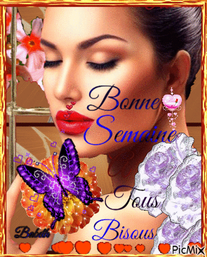 Bonne Semaine A Tous Bisous - Free animated GIF