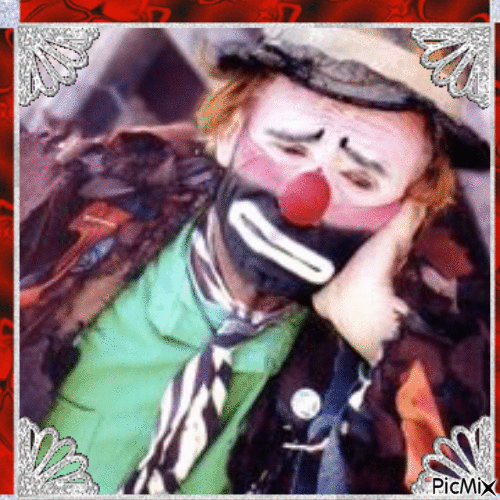 Clown triste - Bezmaksas animēts GIF