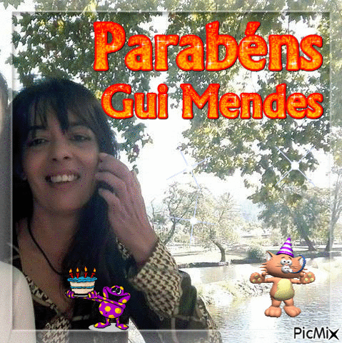 Parabens - GIF animado gratis