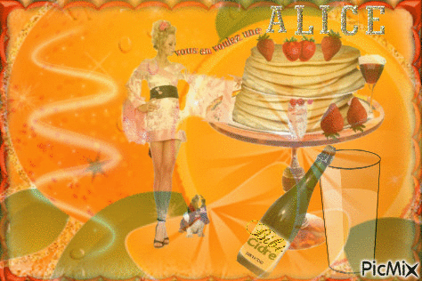 Bonne chandeleur Alice - Bezmaksas animēts GIF