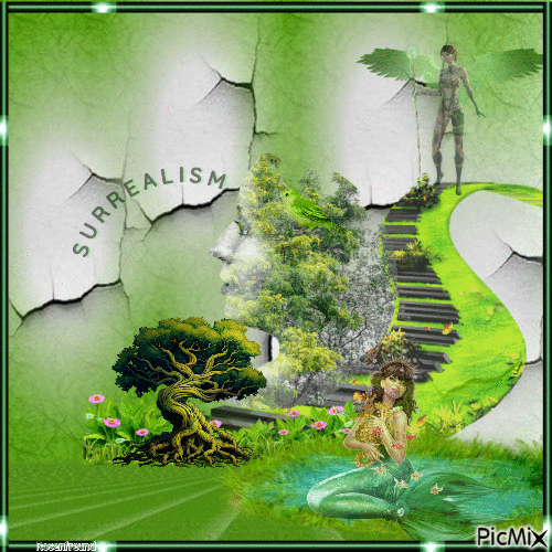Surrealistisch grün - Δωρεάν κινούμενο GIF