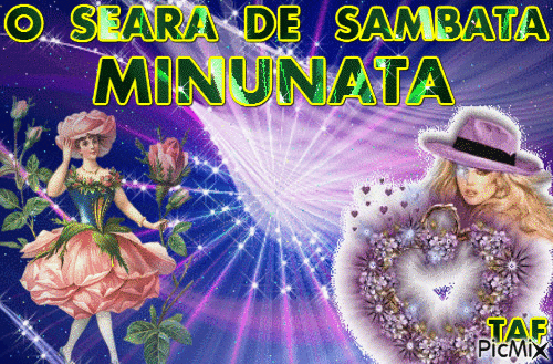 O  seara  de  sambata  minunata - Zdarma animovaný GIF