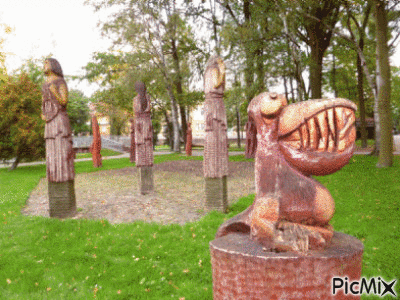 W parku - Ingyenes animált GIF