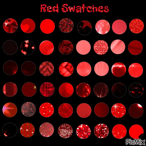 Color Swatches: Red - GIF animé gratuit