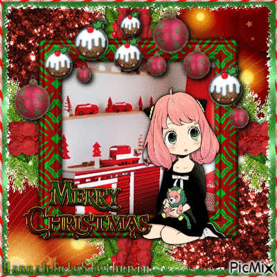 [Anya - Merry Christmas] - Безплатен анимиран GIF