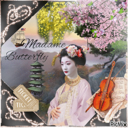 Madame Butterfly - Free animated GIF